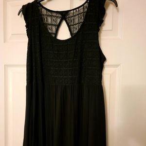 Torrid black baby doll blouse